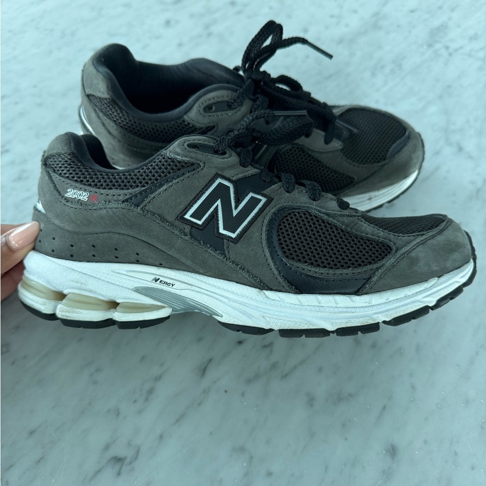 New Balance 2002R Gray and Black Sneakers